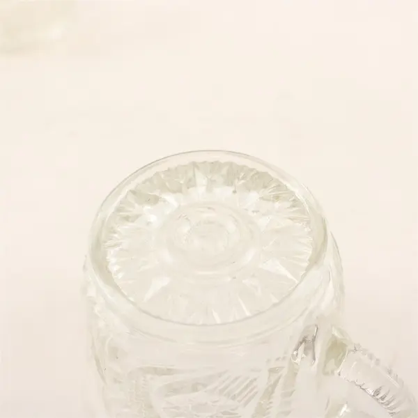 Set of 3 Vintage L.E. Smith Pinwheel & Stars Pressed Glass Punch Cups