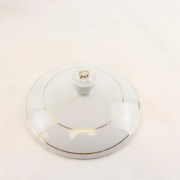 Vintage Porcelain Sugar Bowl w/Lid Floral Pattern Gold Trim
