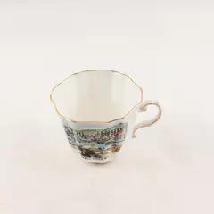 Vintage Royal Grafton Fine Bone China Powell River BC Souvenir Teacup Gold Trim