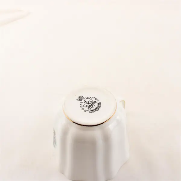 Vintage Royal Grafton Fine Bone China Powell River BC Souvenir Teacup Gold Trim
