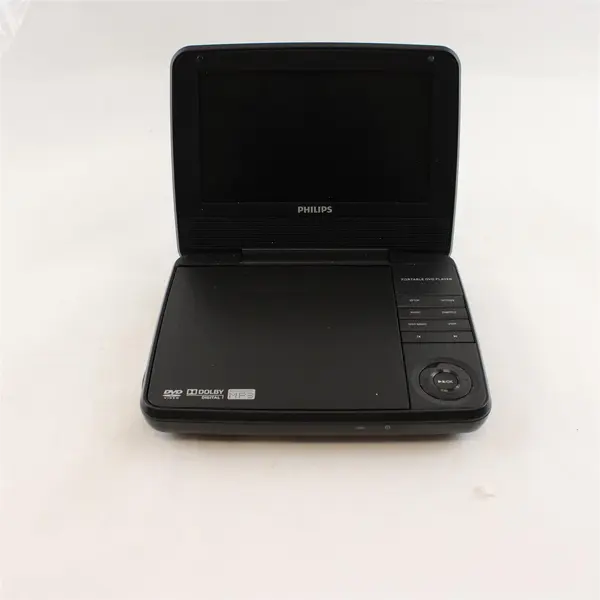 Philips PET741/37 7" Portable DVD Player No Remote No Power For Parts/Repair