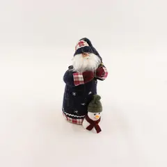 Santa's Workshop TJ's Collection Santa & Snowman Tree Topper Ornament