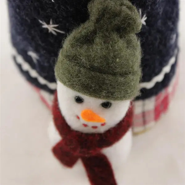 Santa's Workshop TJ's Collection Santa & Snowman Tree Topper Ornament