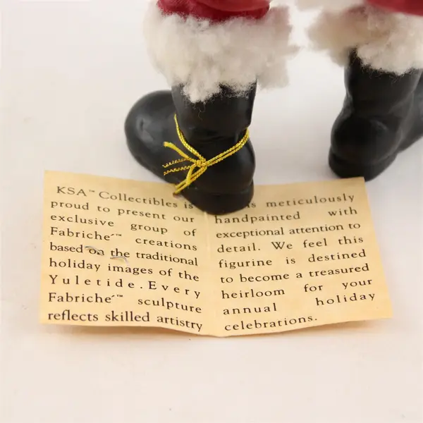 KSA Collectibles Fabriche Resin Santa Claus Figurine 8in Holiday