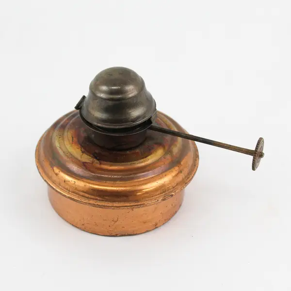 Vintage Copper Spirit Lamp Food Warmer Made In Hong Kong