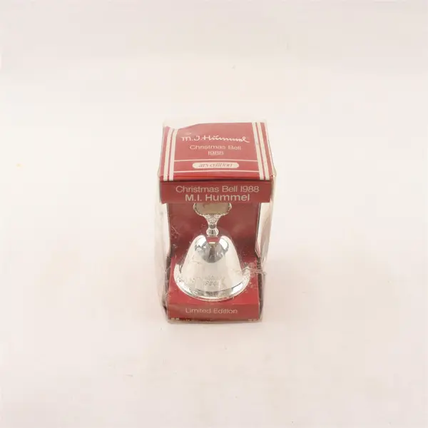 M.I. Hummel 1988 Christmas Silver-Plated Bell Angel Handle w/Box