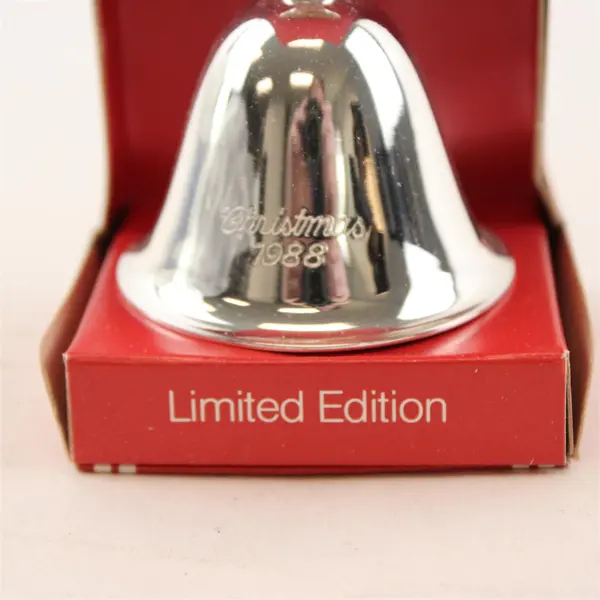 M.I. Hummel 1988 Christmas Silver-Plated Bell Angel Handle w/Box