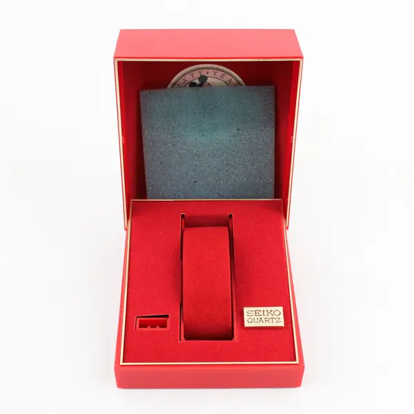 1987 Seiko Mickey Mouse 60th Anniversary Empty Watch Box Set No Watch