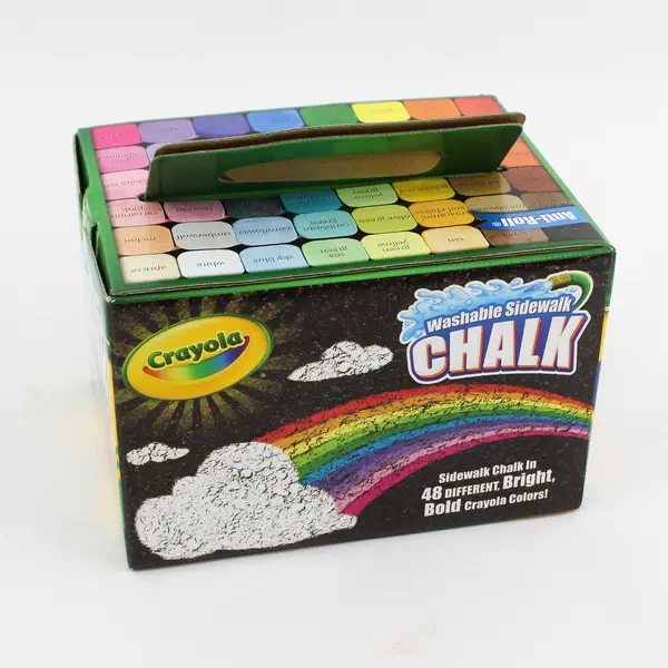 48 Piece Crayola Washable Sidewalk Chalk in Assorted Colors 51-2048 NEW