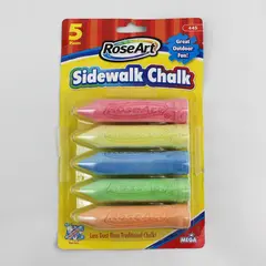 Rose Art 5 Count Sidewalk Chalk 445 NIP