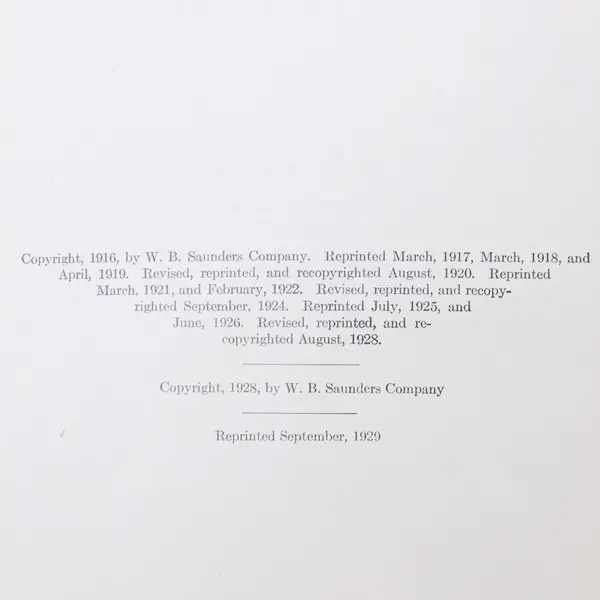 A Text-Book of Pathology W G MacCallum 4th Ed Revised 1930 Hardcover