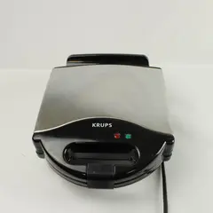 Krups Type 654 4-Slice Belgian Waffle Maker Stainless Chrome Nonstick Works