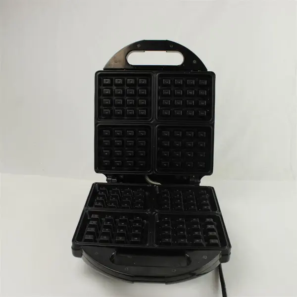 Krups Type 654 4-Slice Belgian Waffle Maker Stainless Chrome Nonstick Works