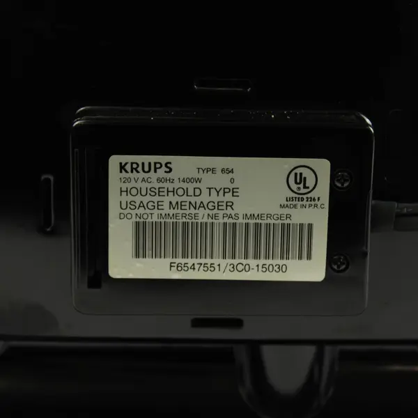 Krups Type 654 4-Slice Belgian Waffle Maker Stainless Chrome Nonstick Works