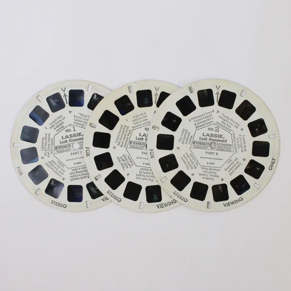 Set Of 3 Vintage View-Master Lassie Look Homeward TV Show Reels B 480