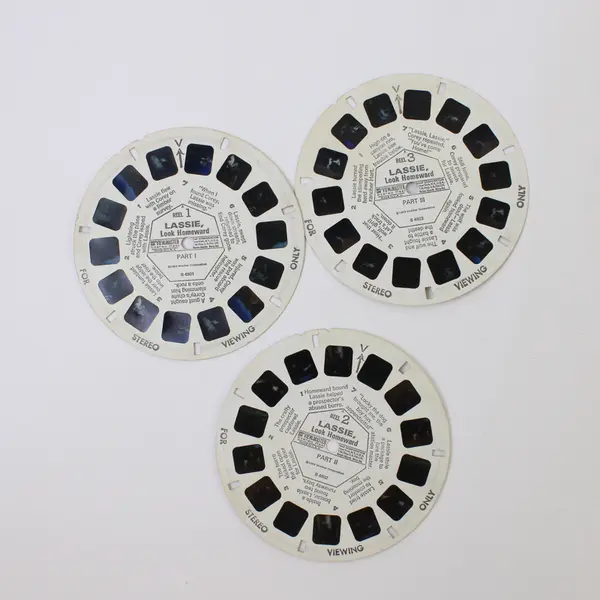 Set Of 3 Vintage View-Master Lassie Look Homeward TV Show Reels B 480