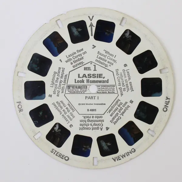 Set Of 3 Vintage View-Master Lassie Look Homeward TV Show Reels B 480