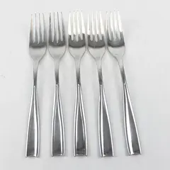 Lot Of 5 Dansk LYRIC-LYRA (Stainless) Pattern Flatware Dinner Forks 8.5" Long