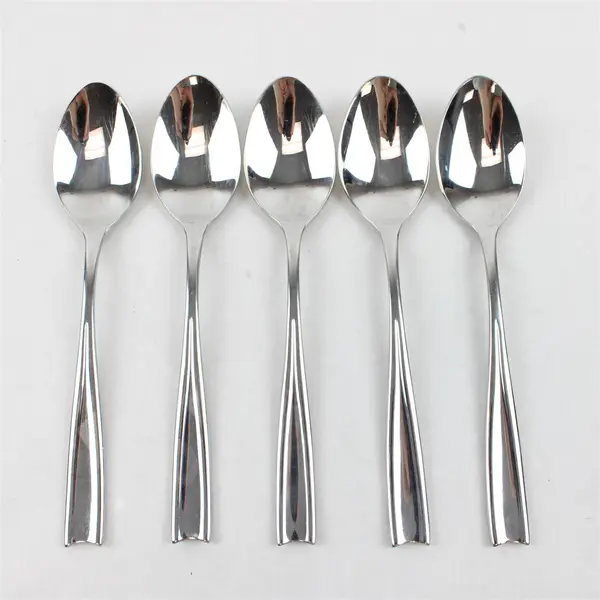 Lot Of 5 Dansk LYRIC-LYRA (Stainless) Pattern Flatware Soup Spoons 7.5" Long