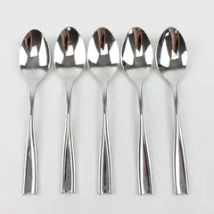 Lot Of 5 Dansk LYRIC-LYRA (Stainless) Pattern Flatware Soup Spoons 7.5" Long