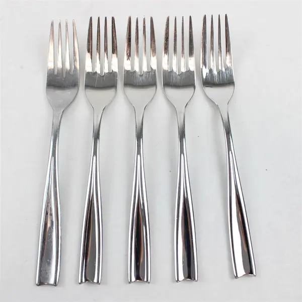 Lot Of 5 Dansk LYRIC-LYRA (Stainless) Pattern Salad Forks 7.5" Long