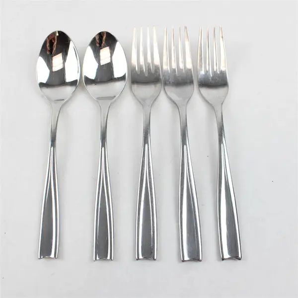 Lot Of 5 Dansk LYRIC-LYRA (Stainless) Pattern 3 Salad Forks & 2 Soup Spoons