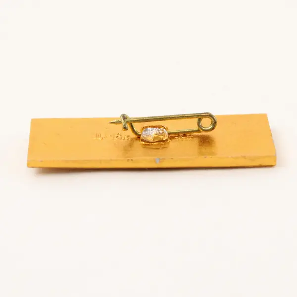 Vintage WWII Soviet Union Eternal Flame Gold-Tone Lapel Pin