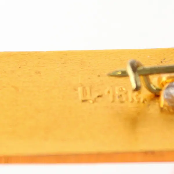 Vintage WWII Soviet Union Eternal Flame Gold-Tone Lapel Pin