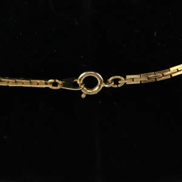 Nakagawa Gold-Tone Chain Choker Necklace 15"