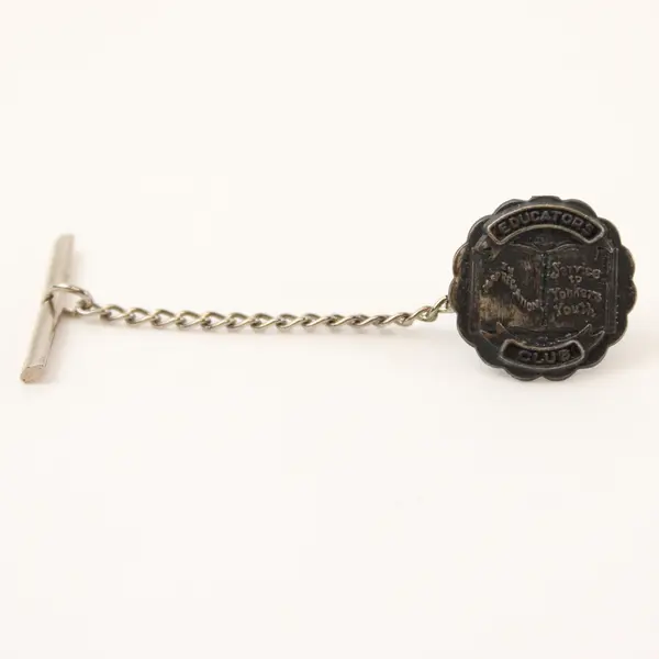 Vintage Yonkers New York Educators Club Sterling Silver Tie Tack