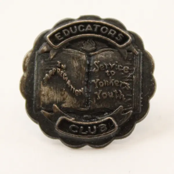 Vintage Yonkers New York Educators Club Sterling Silver Tie Tack