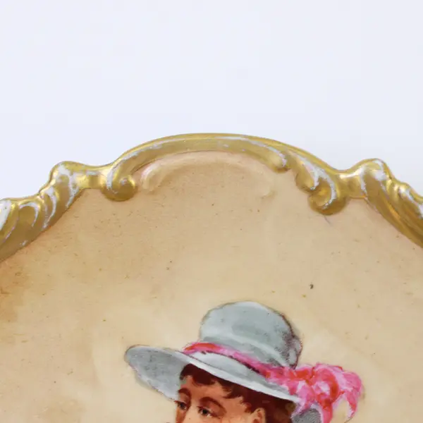 Antique Limoges Coronet Hand Painted Cavalier Plate 10" Le Pic Signed