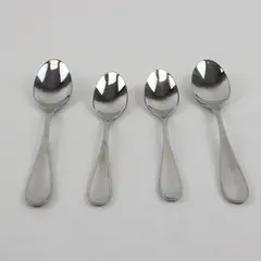 Lot Of 4 Dansk Vantage (Stainless) Pattern Flatware 2 Soup Spoons & 2 Teaspoons