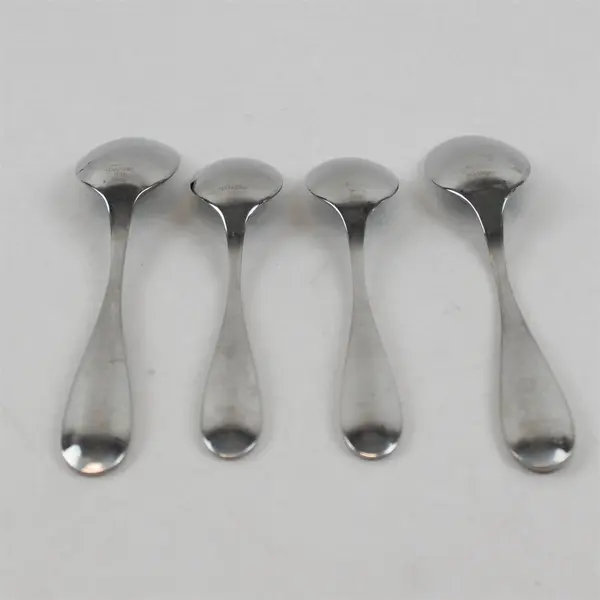 Lot Of 4 Dansk Vantage (Stainless) Pattern Flatware 2 Soup Spoons & 2 Teaspoons