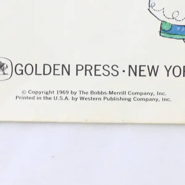 Vintage The Raggedy Ann Book by Janet Fulton 1969 PB A Golden Shape Picture Book