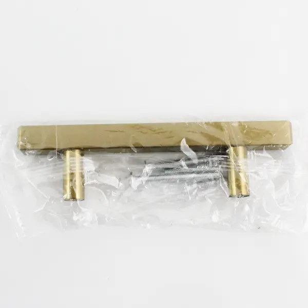 Lot of 3 5" Long Brass T Bar Drawer or Cabinet Handles NIP