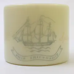 Vintage Early American Old Spice Hilton Milk Glass Shave Mug Shulton Clifton NJ