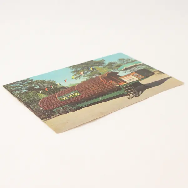Vintage World Famous Redwood California Tree House Postcard