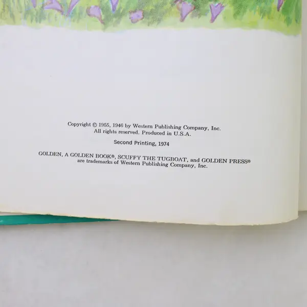 Vintage Scuffy The Tugboat and His Adventures Down the River 1974 Hardcover 
