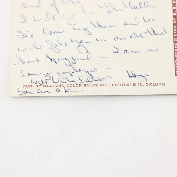 Vintage 1970 Depoe Bay Oregon Charter Fishing Chrome Postcard 
