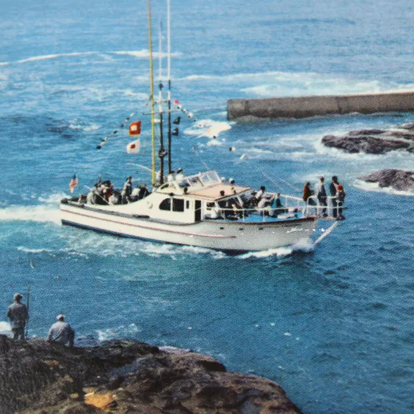 Vintage 1970 Depoe Bay Oregon Charter Fishing Chrome Postcard 