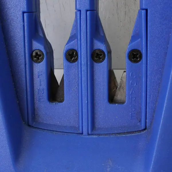 Edgware Blue Left/Right Handed Scissor Sharpener Fine/Coarse Pull Through 10.5"