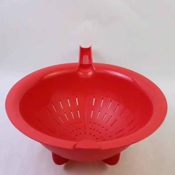 Tupperware Red Plastic 2 Piece Double Colander Strainer Drainer 2.8 L Capacity