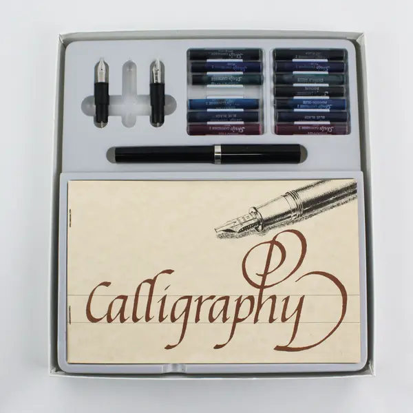 Sheaffer NoNonsense Calligraphy Fountain Pen Set with  Nibs & Ink Cartridges