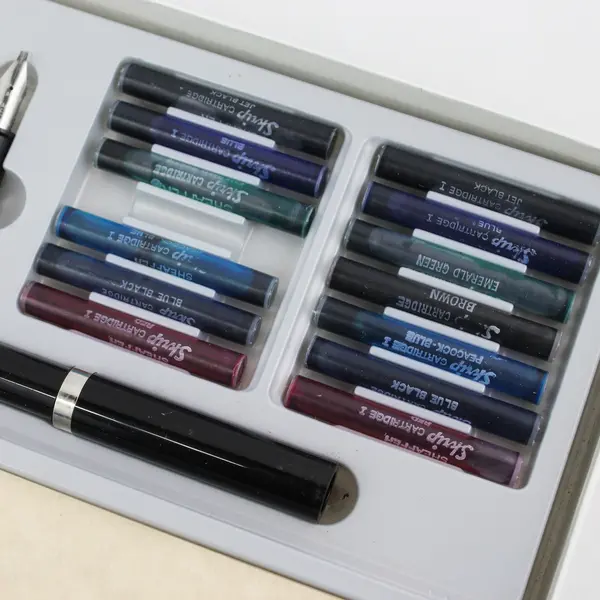 Sheaffer NoNonsense Calligraphy Fountain Pen Set with  Nibs & Ink Cartridges
