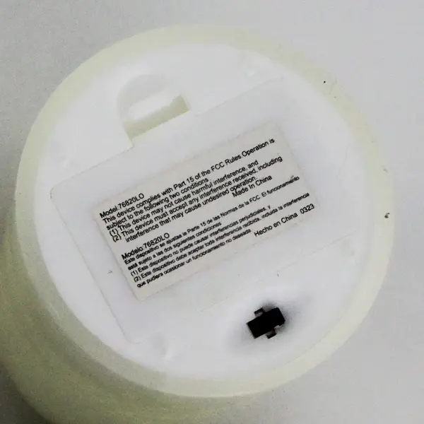 Lot of 3 LED Battery Operated Cream Color  Round Flameless Candles 