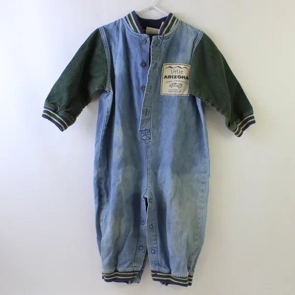Vintage Little Arizona Jean Co. Denim Coveralls Baby's Size 18 Mo