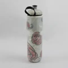 Polar Bottle Black/Red/Gray Insulated Plastic Sports Water Bottle 24 Oz 11" Tall