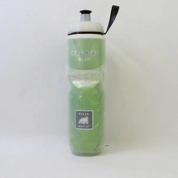Polar Bottle Lime Green Insulated Plastic Sports Water Bottle 24 Oz 11" Tall