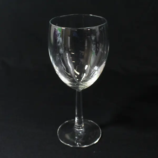 Lot of 5 Unmatched Hexagon Stemmed Crystal Red Wine Glasses 7 Inches Tall 
